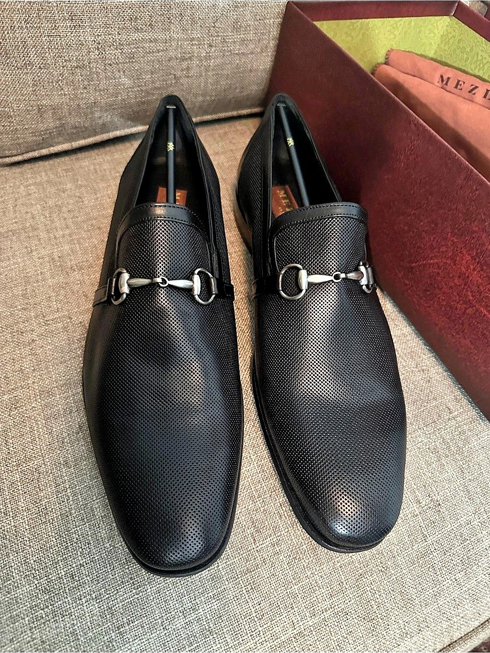 Mezlan Verona Bit Loafers in Black US 11 D Like New